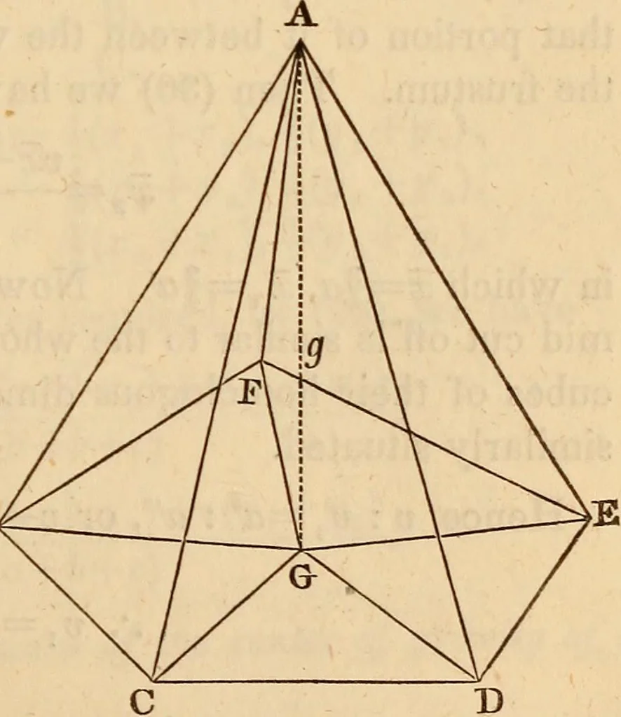 An illustration from An elementary treatise on mechanics, embracing the theory of statics and dynamics, and its applications to solids and fluids, 1849, leaf 75