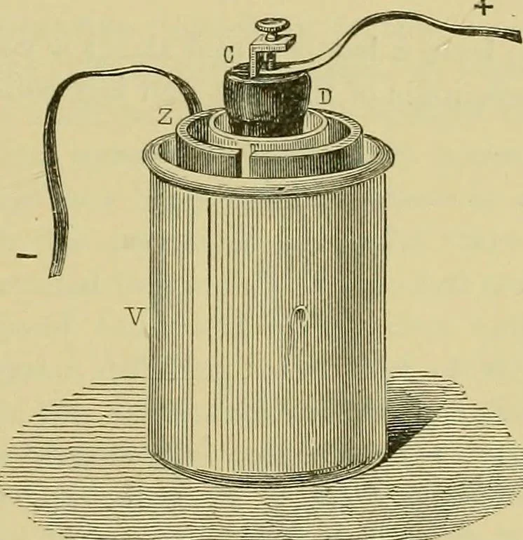 An illustration from Elementary treatise on electricity and magnetism :, 1905, leaf 177