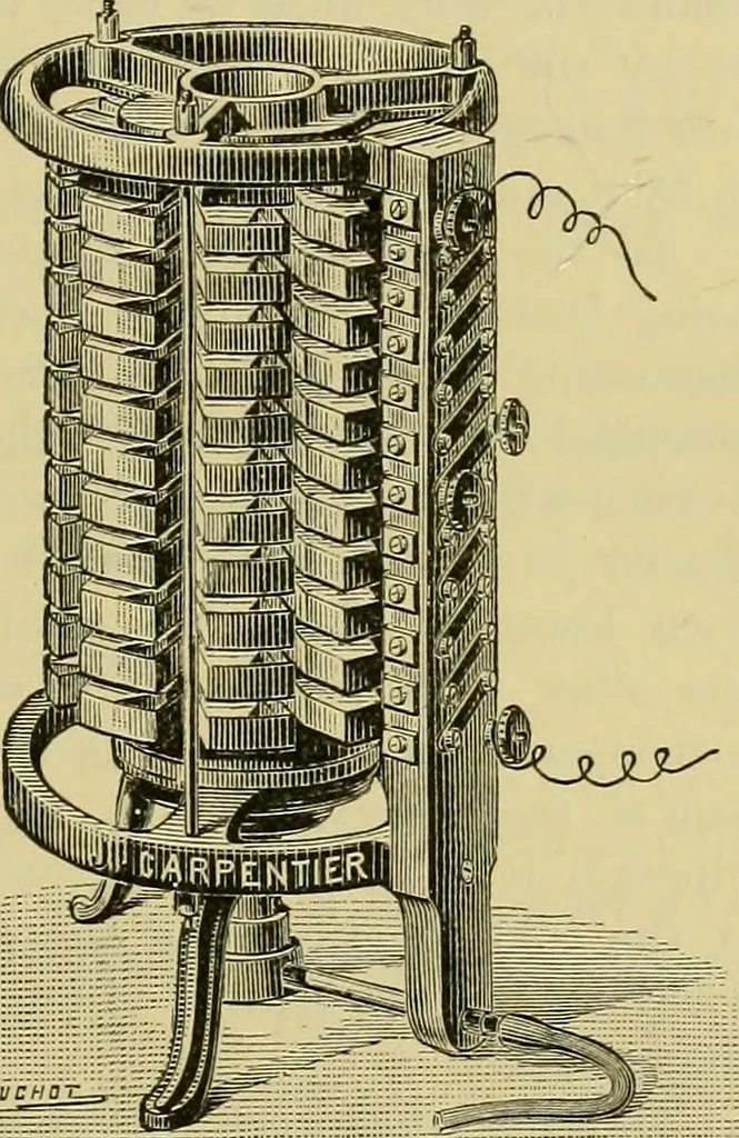 An illustration from Elementary treatise on electricity and magnetism :, 1905, leaf 223