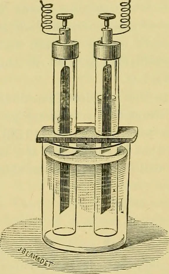 An illustration from Elementary treatise on electricity and magnetism :, 1905, leaf 252