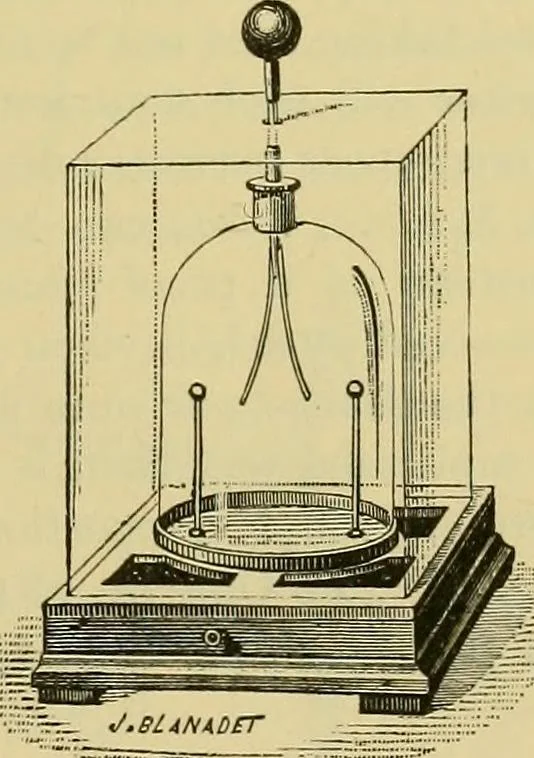 An illustration from Elementary treatise on electricity and magnetism :, 1905, leaf 35
