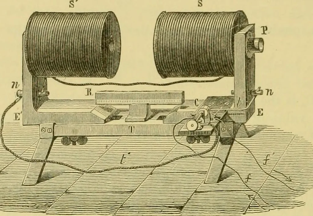 An illustration from Elementary treatise on electricity and magnetism :, 1905, leaf 378