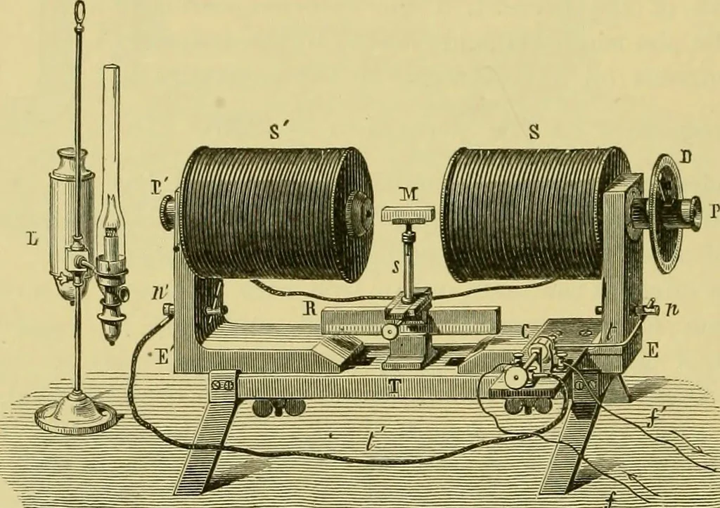 An illustration from Elementary treatise on electricity and magnetism :, 1905, leaf 380