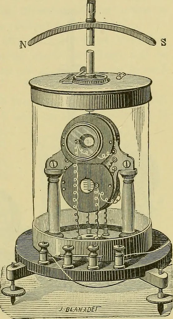 An illustration from Elementary treatise on electricity and magnetism :, 1905, leaf 469