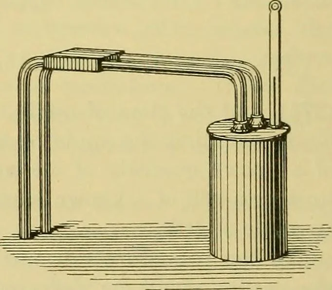 An illustration from Elementary treatise on electricity and magnetism :, 1905, leaf 476