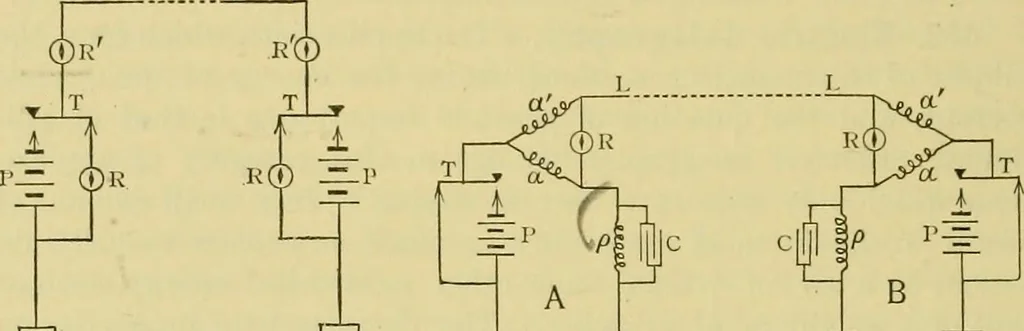 An illustration from Elementary treatise on electricity and magnetism :, 1905, leaf 546
