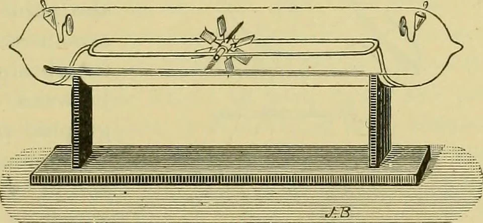 An illustration from Elementary treatise on electricity and magnetism :, 1905, leaf 571