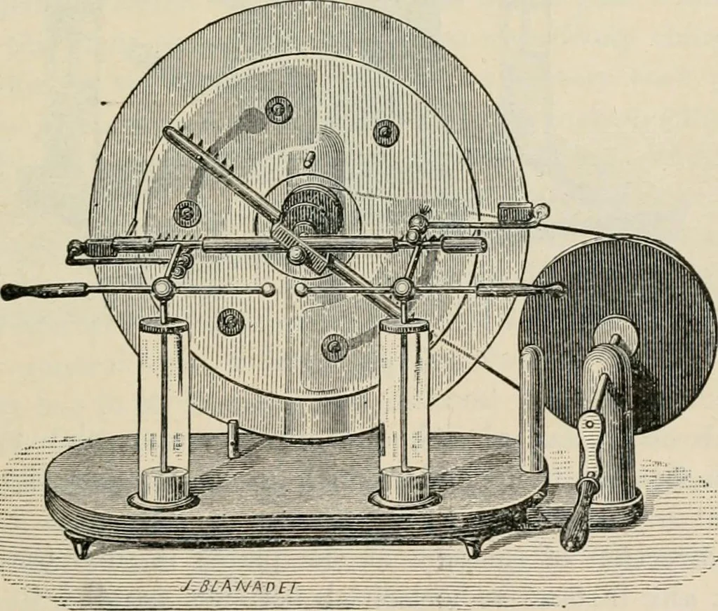 An illustration from Elementary treatise on electricity and magnetism : founded on Joubert's "Traité élémentaire d'électricité", 1909, leaf 138