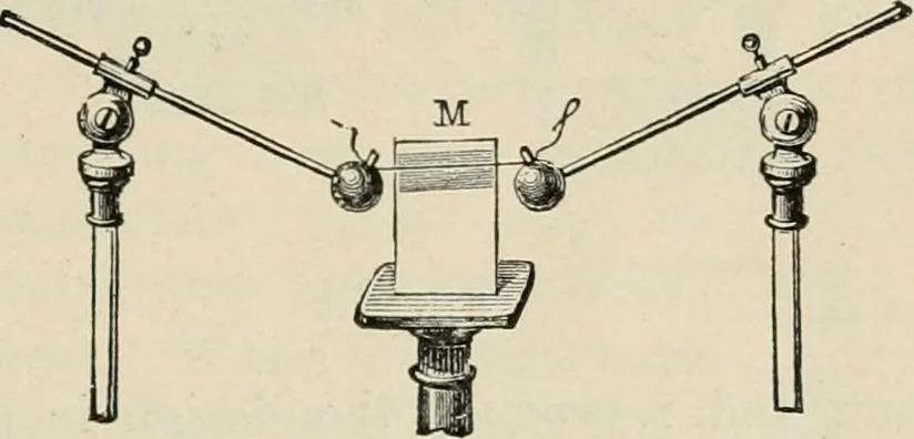 An illustration from Elementary treatise on electricity and magnetism : founded on Joubert's "Traité élémentaire d'électricité", 1909, leaf 162