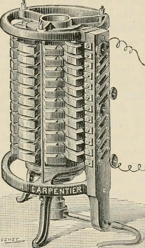 An illustration from Elementary treatise on electricity and magnetism : founded on Joubert's "Traité élémentaire d'électricité", 1909, leaf 238