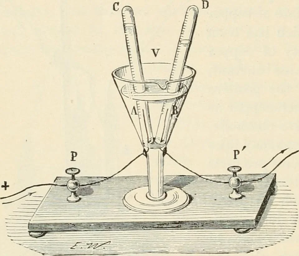 An illustration from Elementary treatise on electricity and magnetism : founded on Joubert's "Traité élémentaire d'électricité", 1909, leaf 257