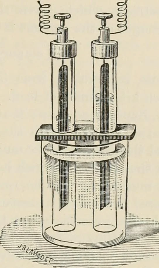 An illustration from Elementary treatise on electricity and magnetism : founded on Joubert's "Traité élémentaire d'électricité", 1909, leaf 270