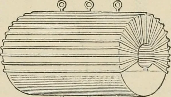 An illustration from Elementary treatise on electricity and magnetism : founded on Joubert's "Traité élémentaire d'électricité", 1909, leaf 408