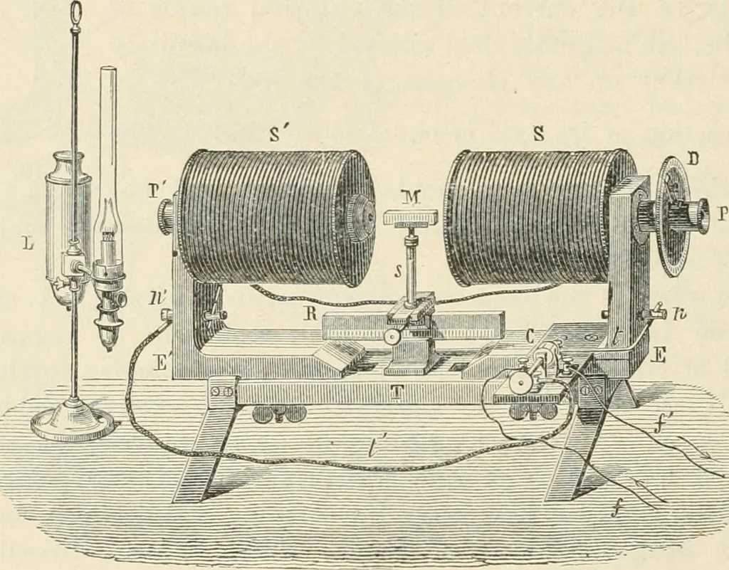 An illustration from Elementary treatise on electricity and magnetism : founded on Joubert's "Traité élémentaire d'électricité", 1909, leaf 411