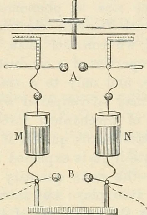 An illustration from Elementary treatise on electricity and magnetism : founded on Joubert's "Traité élémentaire d'électricité", 1909, leaf 471