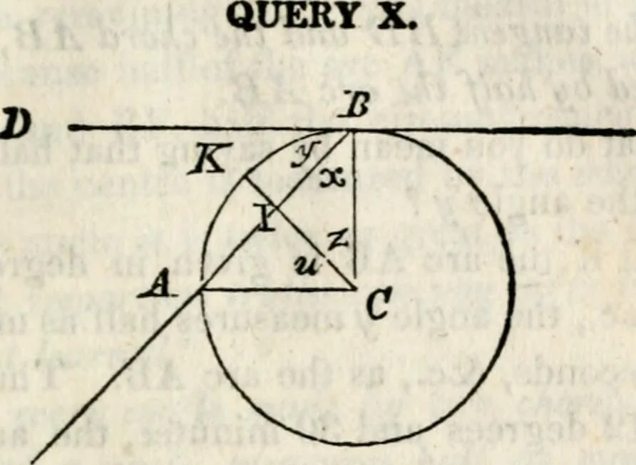 An illustration from An elementary treatise on geometry : simplified for beginners not versed in algebra, 1833, leaf 114