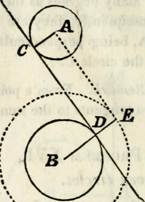 An illustration from An elementary treatise on geometry : simplified for beginners not versed in algebra, 1833, leaf 159