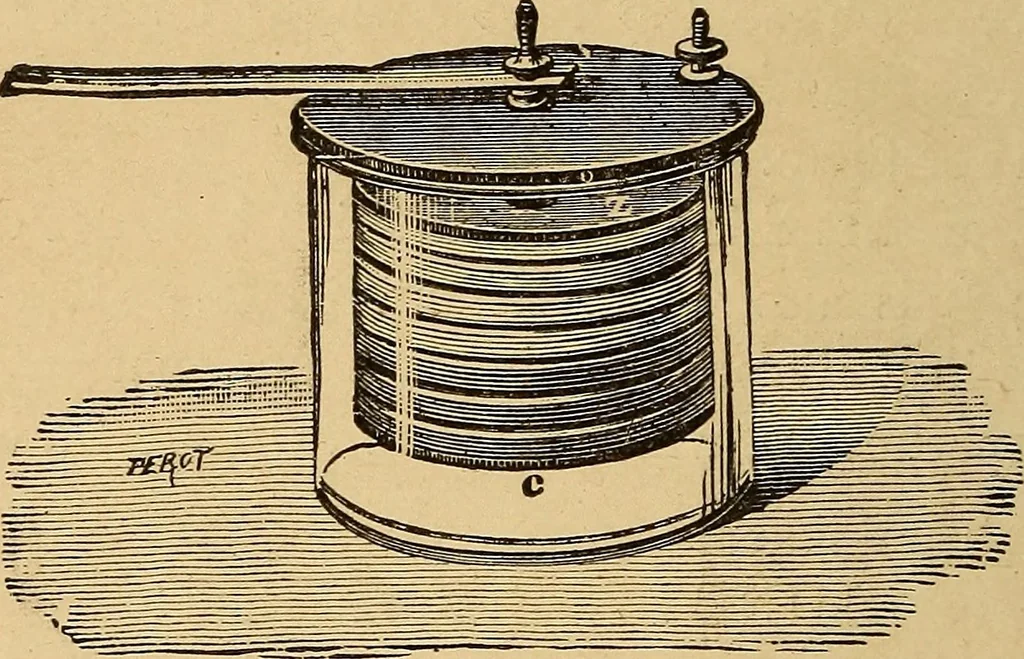 An illustration from Elementary treatise on electric batteries, 1880, leaf 131