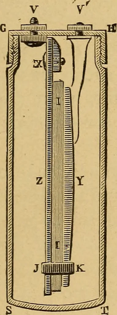 An illustration from Elementary treatise on electric batteries, 1880, leaf 226