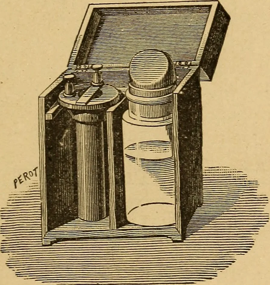 An illustration from Elementary treatise on electric batteries, 1880, leaf 240