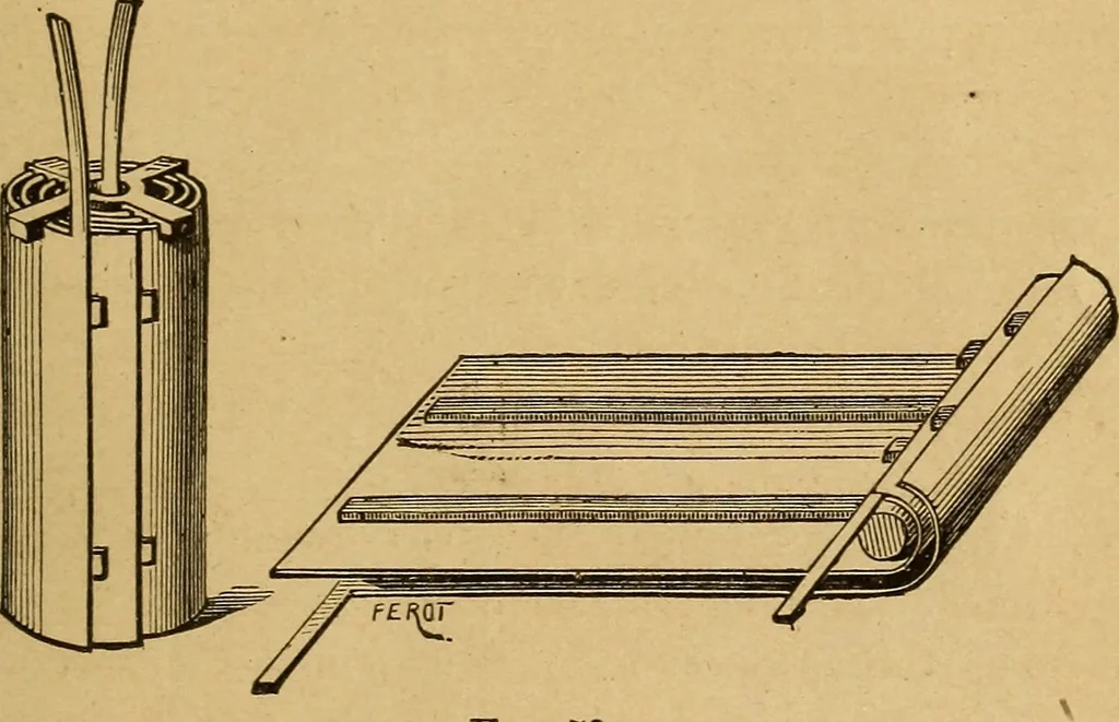 An illustration from Elementary treatise on electric batteries, 1880, leaf 264