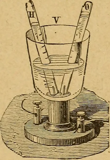 An illustration from Elementary treatise on electric batteries, 1880, leaf 58