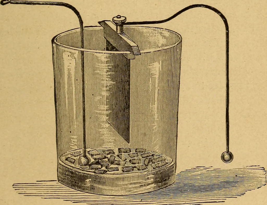 An illustration from Elementary treatise on electric batteries, 1880, leaf 76