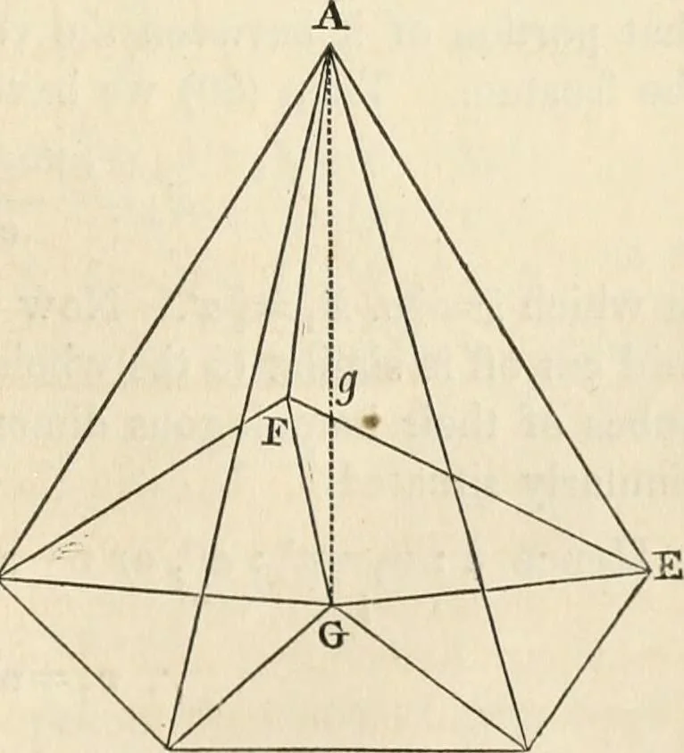 An illustration from An elementary treatise on mechanics, embracing the theory of statics and dynamics, and its applications to solids and fluids, 1868, leaf 73