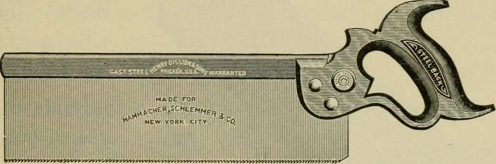 An illustration from Elementary woodworking, 1903, leaf 24