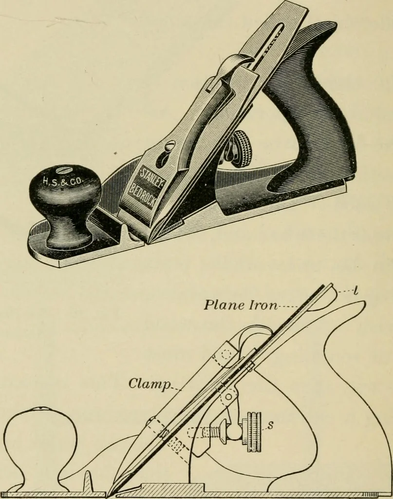 An illustration from Elementary woodworking, 1903, leaf 27