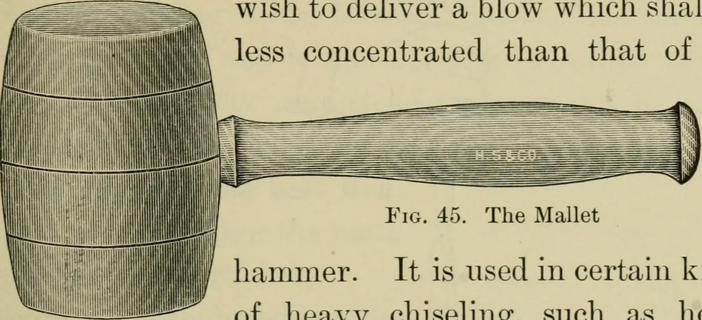An illustration from Elementary woodworking, 1903, leaf 42