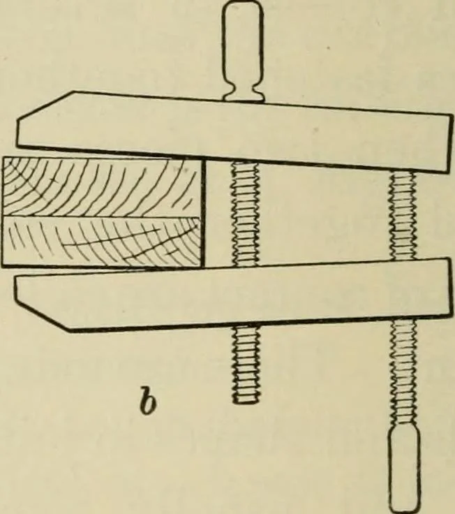 An illustration from Elementary woodworking, 1903, leaf 49
