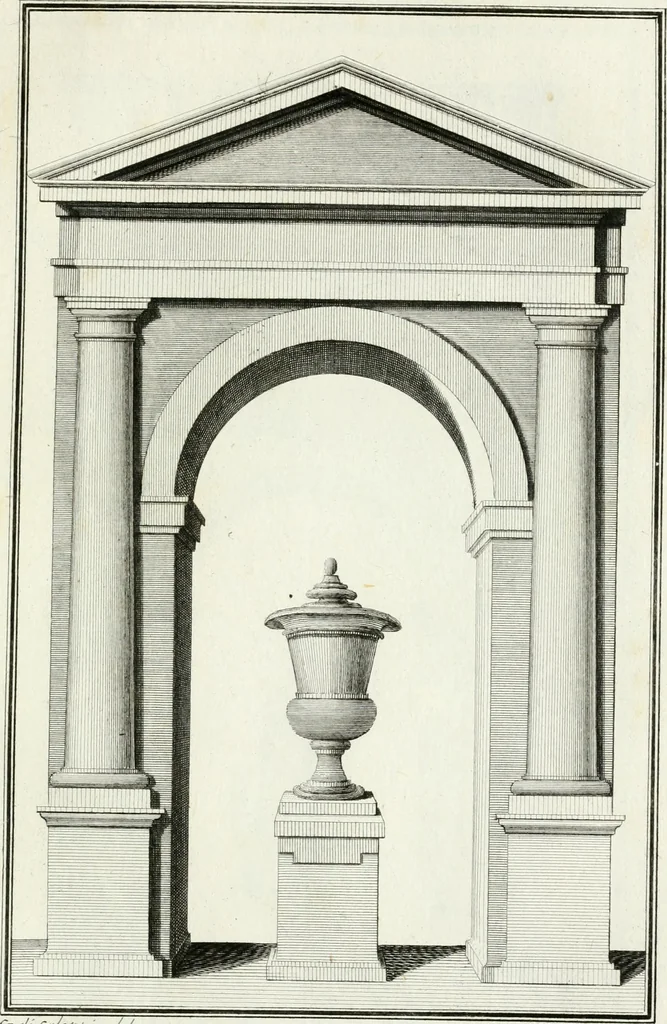 An illustration from Elementi d'architettura civile : ridotti in compendio, 1784, leaf 104