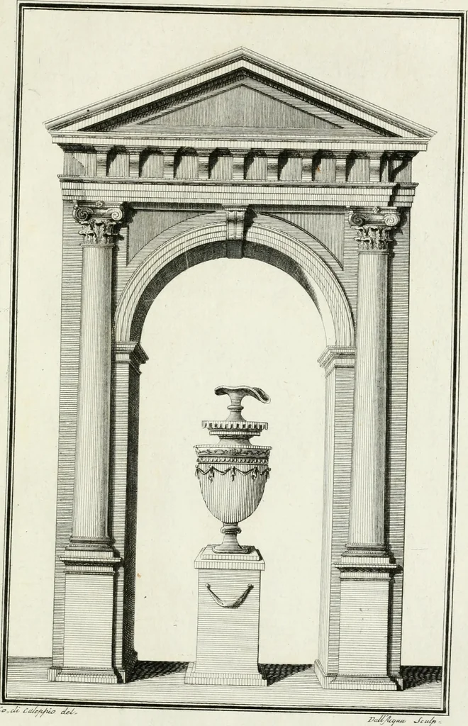 An illustration from Elementi d'architettura civile : ridotti in compendio, 1784, leaf 116