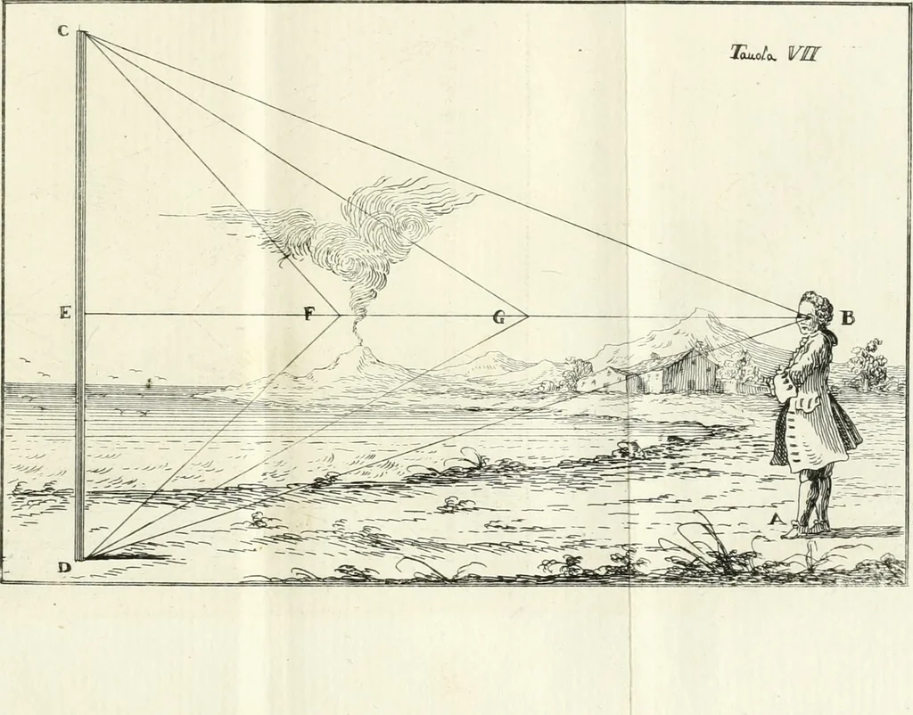An illustration from Elementi di prospettiva : per uso degli architetti, e pittori, 1747, leaf 50
