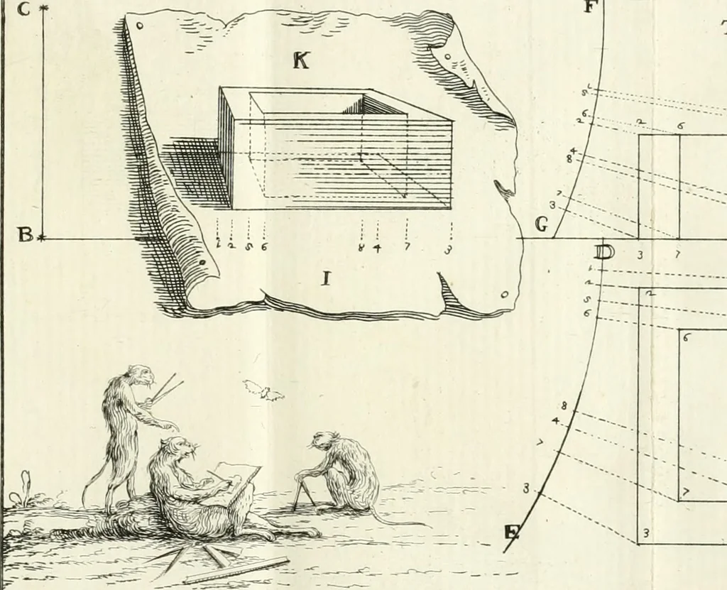 An illustration from Elementi di prospettiva : per uso degli architetti, e pittori, 1747, leaf 54