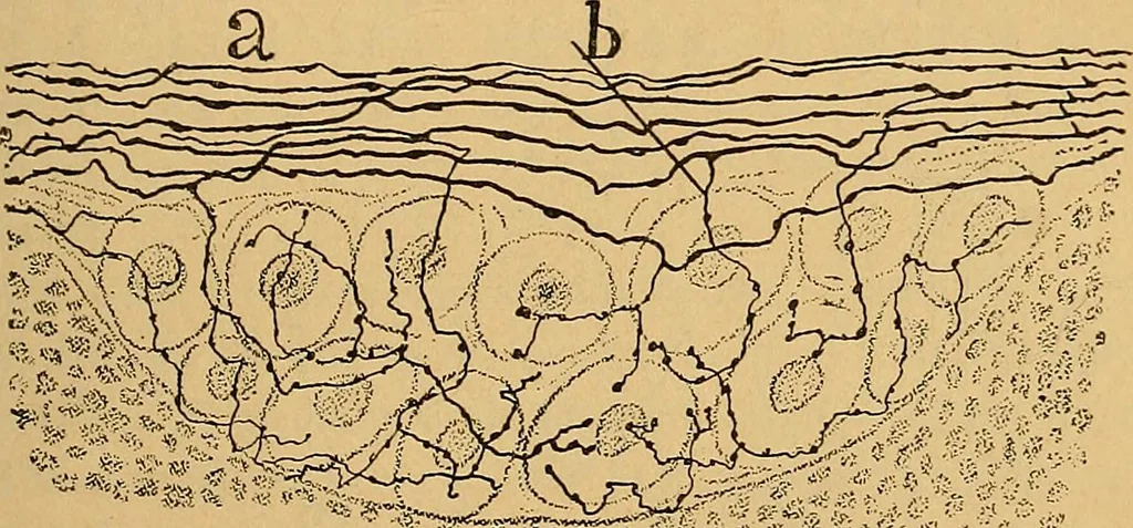 An illustration from Elementos de histología normal y de téchnica micrografica para uso de estudiantes, 1897, leaf 527