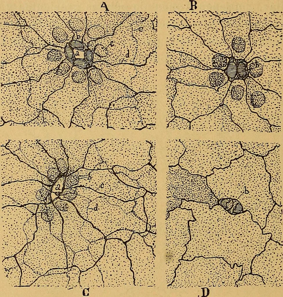 An illustration from Elementos de histología normal y de téchnica micrografica para uso de estudiantes, 1897, leaf 534