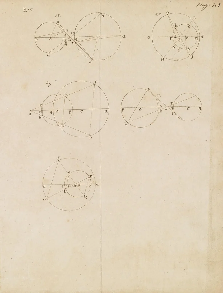 An illustration from Elements of geometry, 1807, leaf 267