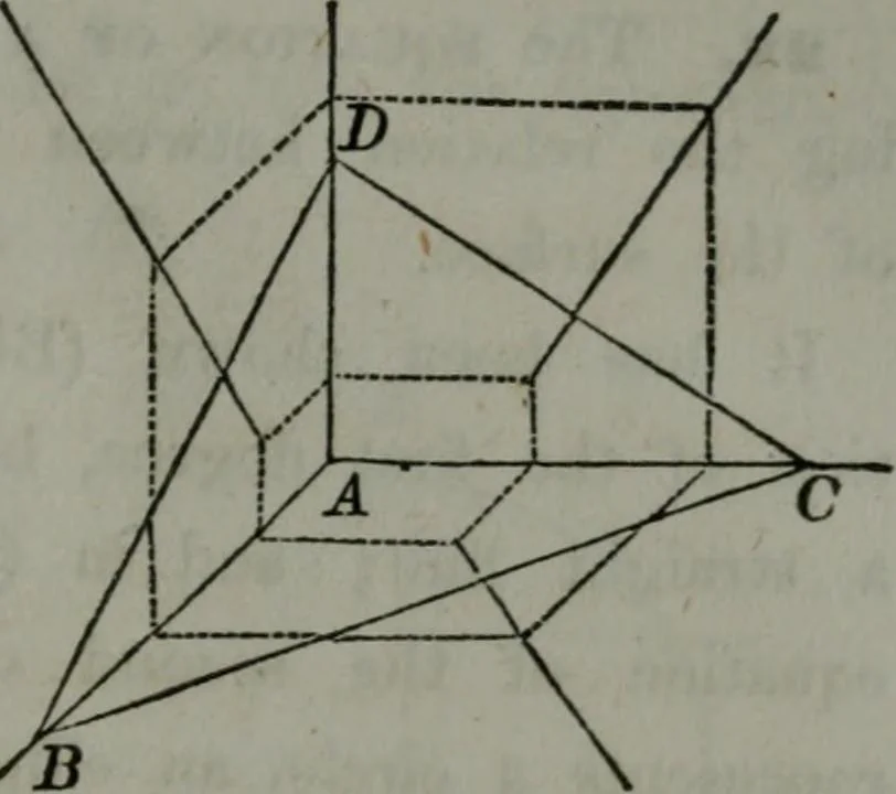 An illustration from Elements of analytical geometry and of the differential and integral calculus, 1866, leaf 192