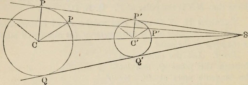 An illustration from Elements of analytic geometry, 1884, leaf 114