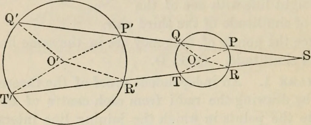 An illustration from Elements of analytic geometry, 1884, leaf 124