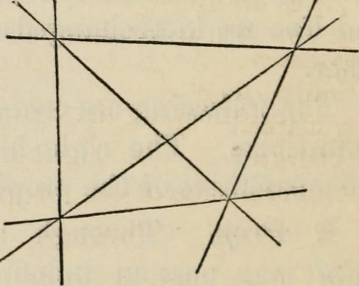 An illustration from Elements of analytic geometry, 1884, leaf 332