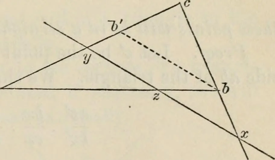 An illustration from Elements of analytic geometry, 1884, leaf 343