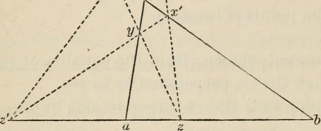 An illustration from Elements of analytic geometry, 1884, leaf 367