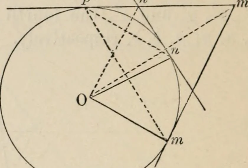 An illustration from Elements of analytic geometry, 1884, leaf 368