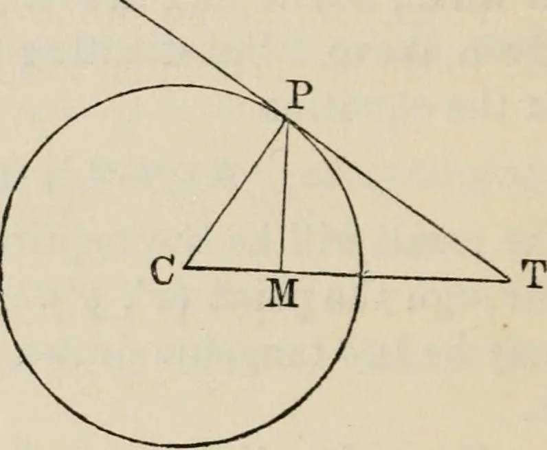 An illustration from Elements of analytic geometry, 1884, leaf 98
