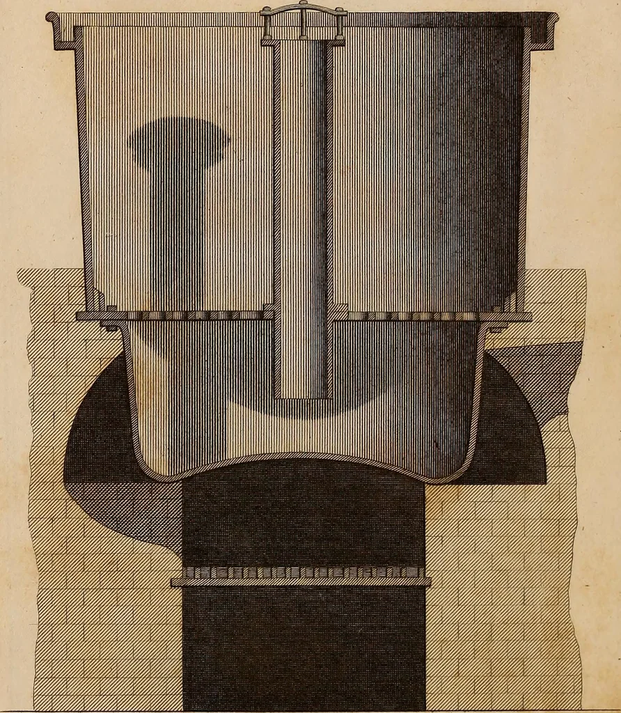An illustration from Elements of the art of dyeing : with a description of the art of bleaching by oxymuriatic acid, 1824, leaf 451
