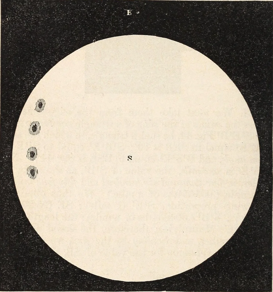 An illustration from Elements of astronomy ... with explanatory notes, and questions for examination, 1855, leaf 138