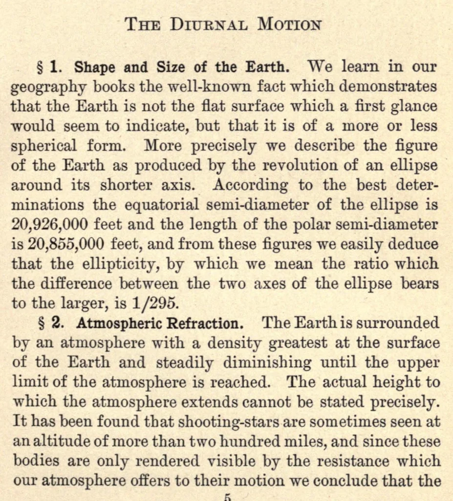 An illustration from The elements of astronomy, 1900, leaf 21